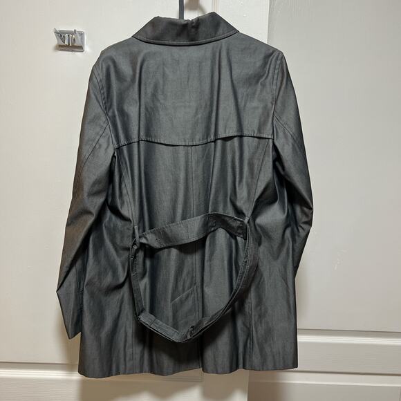 BURBERRY Grey trench coat Nova Check - Picture 3 of 9